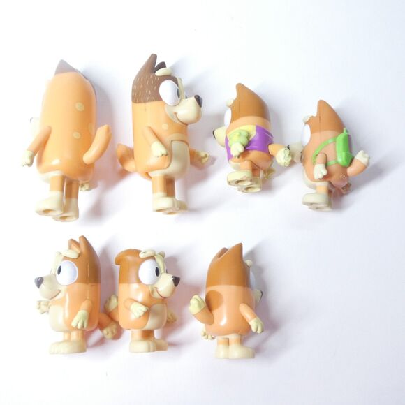 Bluey Action Figures Lot Bingo + Chilli Mom Lot of 7 - Picture 7 of 7